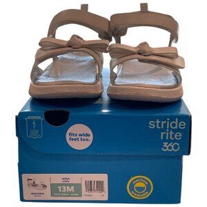 Stride Rite 360 Girl's Delilah Adjustable Sandal Size: 13 Color: White